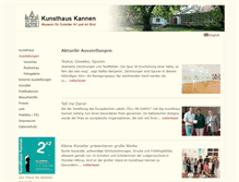 Tablet Screenshot of kunsthaus-kannen.de